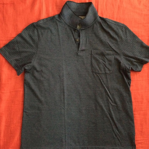 SOLD - Van Heusen Flex Large Dark Navy Polo Used - Picture 3 of 4